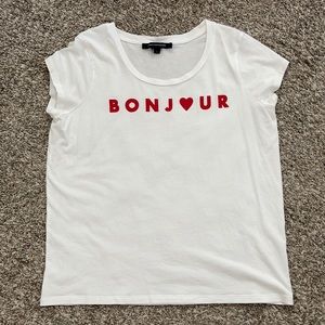 French Connection Bonjour tee